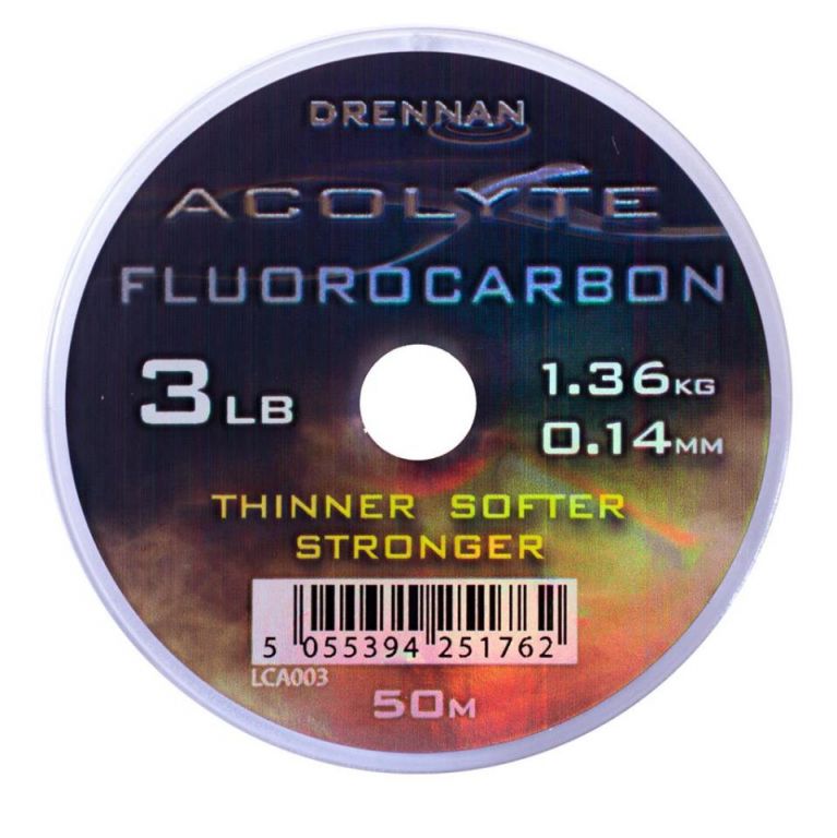 DRENNAN ACOLYTE FLUOROCARBON 3LB 0.14