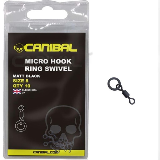 [CN23AC02] CANIBAL Micro Hook Ring Swivel N 20 10 UND  (E-1-103)