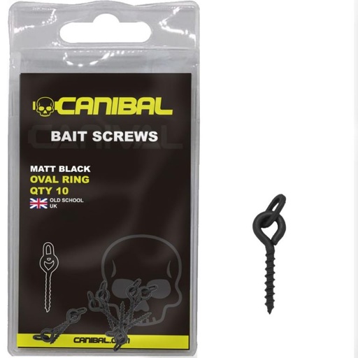 [CN23AC09] CANIBAL bait Screws with oval ring 10 UND